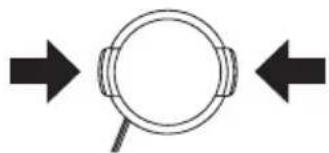 PANASONIC NVGS500B - De lensdop bevestigen - 2