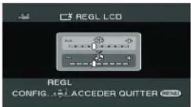 REGL LCD Mode - + - REGL CONFIG...ACCEDER QUTTER REM