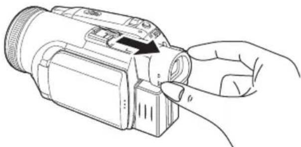 PANASONIC NVGS500B - ■ Extraction du viseur - 1