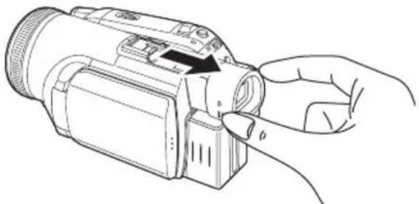 PANASONIC NVGS500B - De zoeker uittrekken - 1