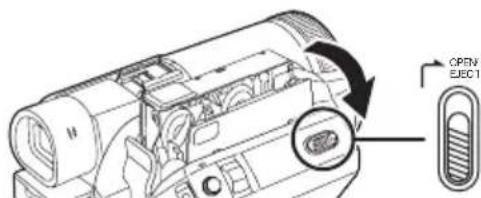 PANASONIC NVGS500B - Een cassette plaatsen/verwijderen - 1