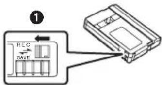 PANASONIC NVGS500B - Insertion/retrait d'une cassette - 4
