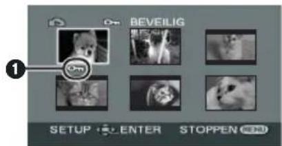 BEVEILIG 1 SETUP ENTER STOPPEN