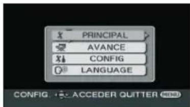 PRINCIPAL AVANCE CONFIG LANGUAGE CONFIG. ACCEDER QUTTER ⬤ND