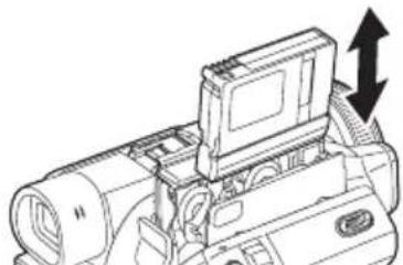 PANASONIC NVGS500B - Insertion/retrait d'une cassette - 2