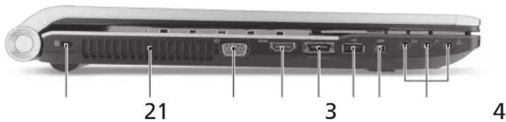 ACER Aspire 8943G - Sol görünüm - 1