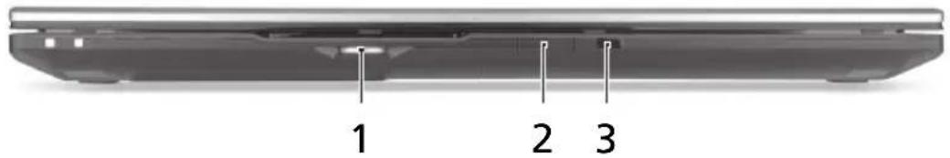 ACER Aspire 8943G - 上蓋闊起的前視圖 - 1