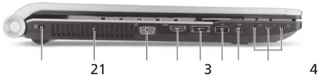 ACER Aspire 8943G - Pogled iz leve strani - 1