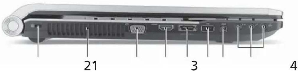 ACER Aspire 8943G - Left view - 1