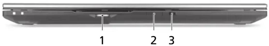 ACER Aspire 8943G - Pohled na zavrenou prědní stranu - 1