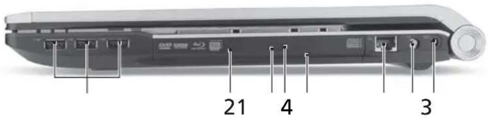ACER Aspire 8943G - Right view - 1