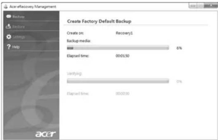 ACER Aspire 5951G - Erstellen einer Sicherungskopie für die Wiederherstellung (USB-Stick) - 5