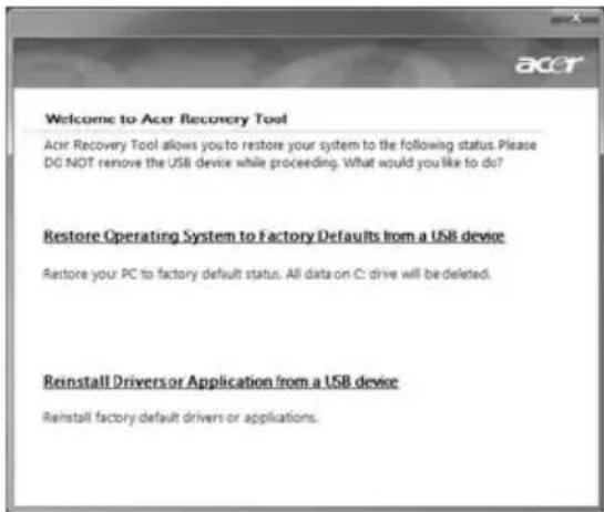 ACER Aspire 5951G - Gjenopprette forhåndsinstallerte programmer og drivere - 1
