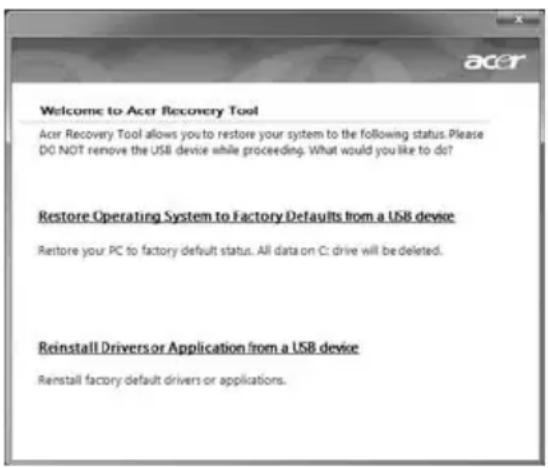 ACER Aspire 5951G - Wiederherstellung von vorinstallierter Software und Treibern - 1