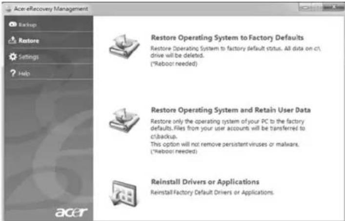 ACER Aspire 5951G - Récupérer les logiciels et les pilotes préinstallés - 1