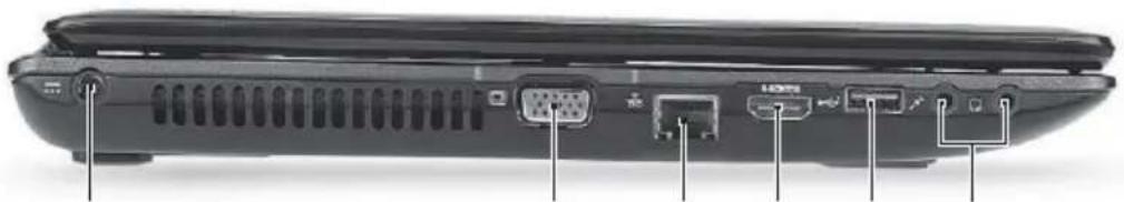 ACER Aspire 1810T - Left view - 1