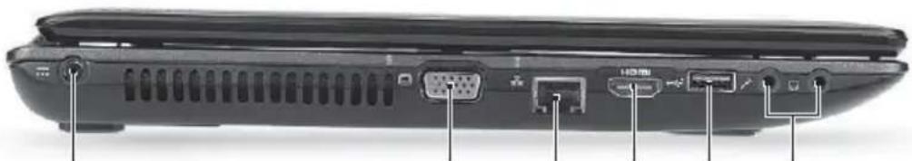 ACER Aspire 1810T - 左視圖 - 1