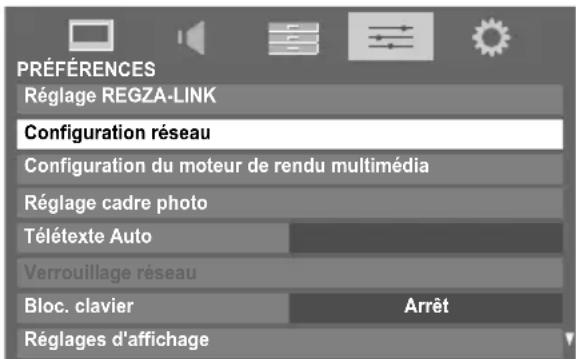 TOSHIBA 40SL733 - Configuration du réseau - 1