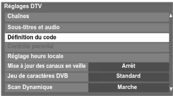 TOSHIBA 40SL733 - Définition du code PIN - 2