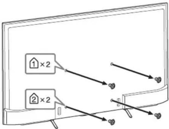 SONY KD55X8509C - For å fjerne skruene fra baksiden av TV-en (KD-75/65X850xC) - 1