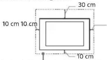 SONY KD49XE8077 - Duvara monte edildiginde - 1