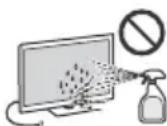 SONY KD49XE8077 - Television nayton pinnan ja kotelon käsitteleminen ja puhdistaminen - 1