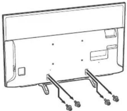 SONY KD49XE8077 - Para desmontar el soporte de sobremesa del televisor - 1