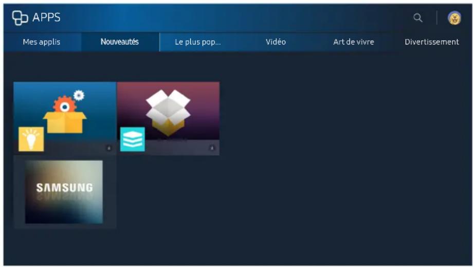 SAMSUNG UE32K5500 - Utilisation du service APPS - 1