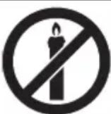 SHARP LC49CFG6001E - Para evitar incendios mantenga siempre las velas u otras llamas al descubierto lejos del producto. - 1