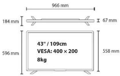 SHARP LC49CFG6001E - Technical specification | Technische Angaben | Spécification technique | Specifiche tecniche | Especificación técnica | Especificação técnica | Dane techniczne | Technische specifi caties - 25