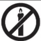 SHARP LC32CHE5112E - Żeby zapobiec pożarowi, zawsze trzymaj świece i inne źródła otwartego ognia z daleka od urządzenia. - 1