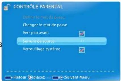 VIEWSONIC CDE6500L - Bloquer la sources d'entrée selectionnée - 1