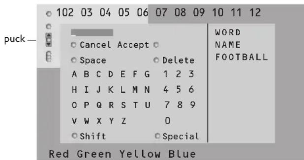 PHILIPS 32PW9521 - Selecting a word - 1