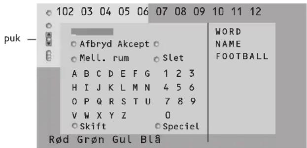 PHILIPS 32PW9521 - Valg af et ord - 1