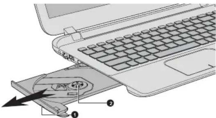 TOSHIBA Satellite C55B - Utilisation des lecteurs de disques optiques - 2