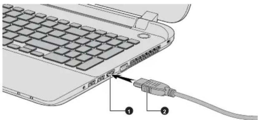 TOSHIBA Satellite C55B - Port HDMI - 2