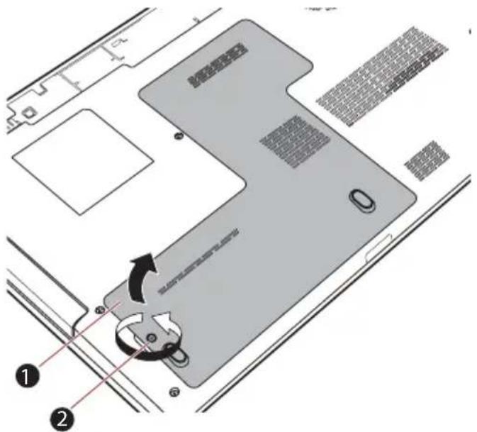TOSHIBA Satellite C 665D - Installation d'un module mémoire - 2