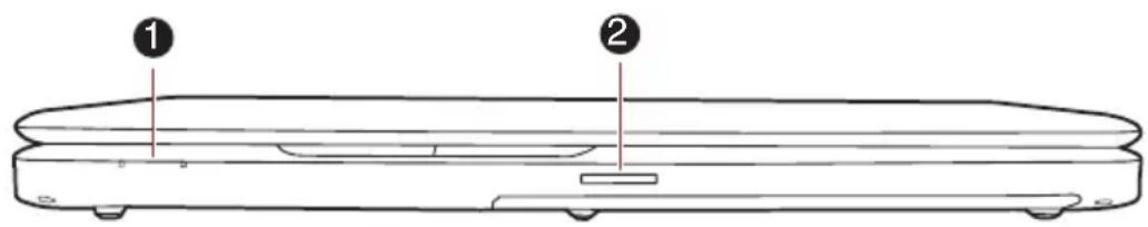 TOSHIBA Satellite C 665D - Vue avant (écran fermé) - 1