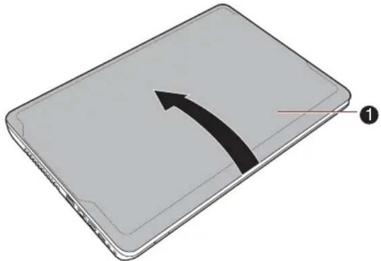 TOSHIBA Satellite C 665D - Ouverture de l'écran - 1