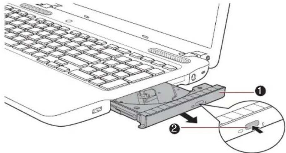 TOSHIBA Satellite C 665D - Chargement des disques - 1