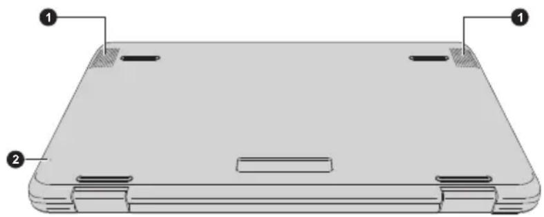 TOSHIBA Radius 11 L15WB - Arrière (CL10W-B/L10W-B) - 2