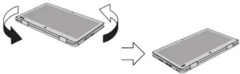TOSHIBA Radius 11 L15WB - Modification de l'orientation de l'écran (CL10W-B/L10W-B) - 1