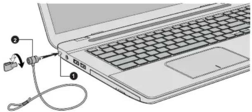 TOSHIBA Qosmio X70B - Fixation de l'ordinateur - 1