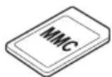 TOSHIBA Qosmio X70B - Illustration 4-7 Exemples de cartes mémoire - 3