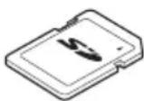 TOSHIBA Qosmio X70B - Illustration 4-7 Exemples de cartes mémoire - 1