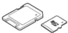 TOSHIBA Qosmio X70B - Illustration 4-7 Exemples de cartes mémoire - 2