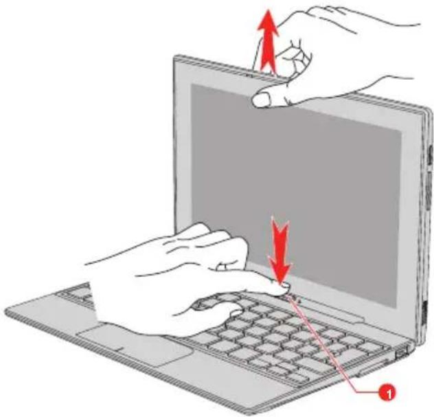 TOSHIBA Satellite Click Mini L9WB - Connexion/déconnexion du Clavier détachable TOSHIBA - 9