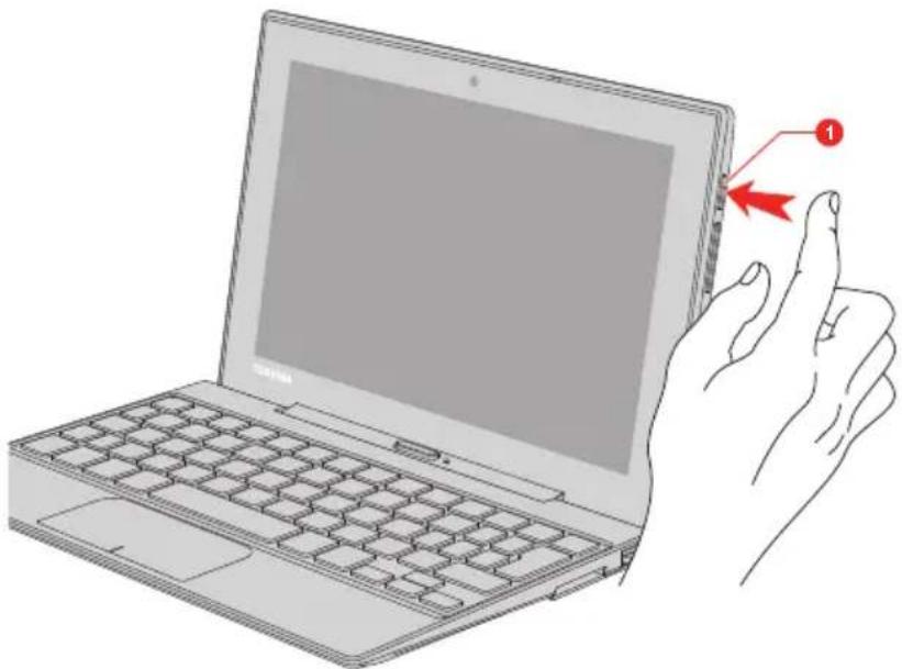 TOSHIBA Satellite Click Mini L9WB - Mise sous tension - 1