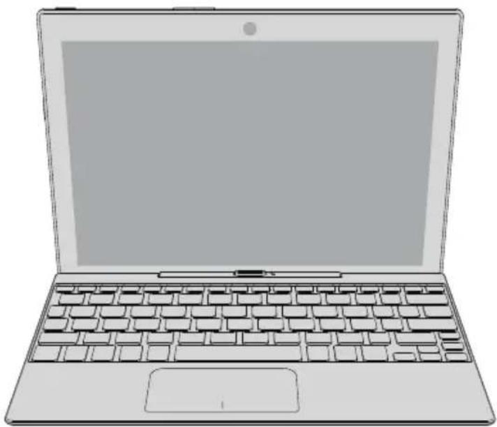 TOSHIBA Satellite Click 10 LX0WC - Vue avant (écran ouvert) - 1