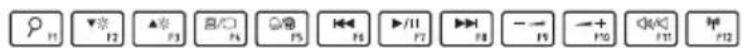TOSHIBA Satellite Click 10 LX0WC - Touches de fonctions - 1